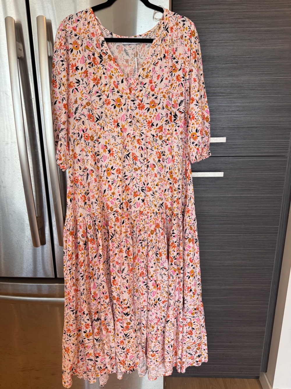Petal & Pup Pink Floral Maxi Dress